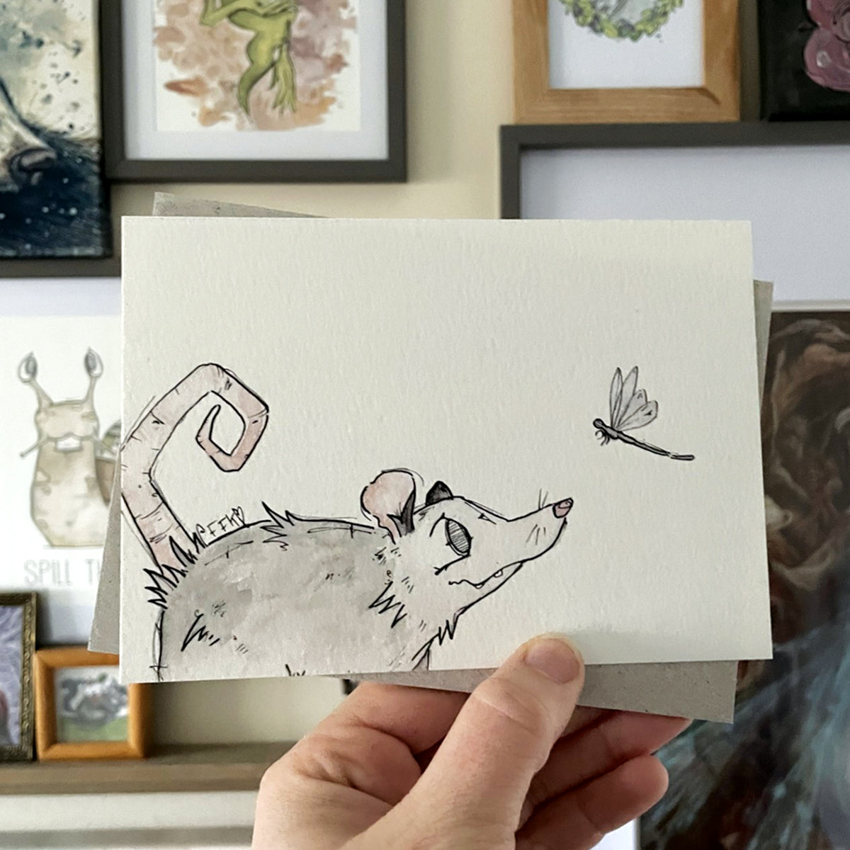 Opossum A6 Print